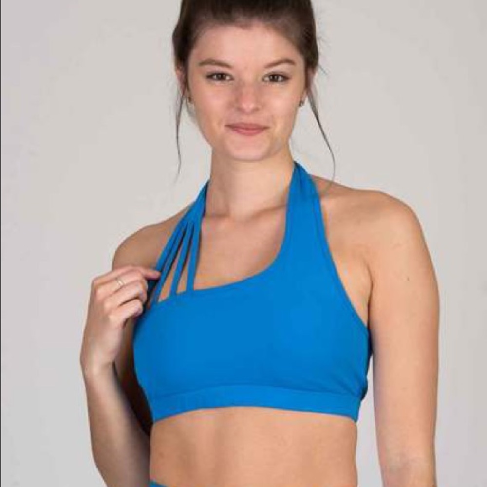 P’tula Alainah 2 Halter Bra Azure Blue